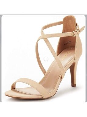 NWOT- Dream Pairs Open Toe Pump Heel Sandals. Size: 7